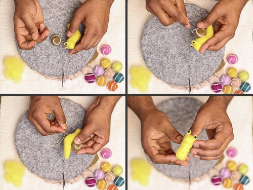 Buy Bulk Needle Felted Wool Snail
