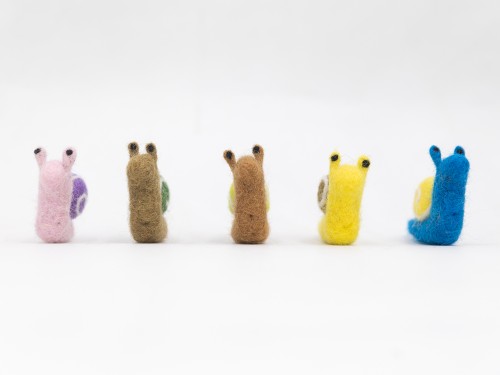 Buy Bulk Needle Felted Wool Snail