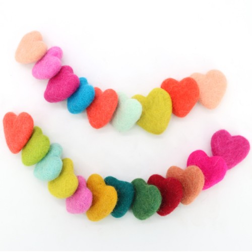Felt Multicolor Heart