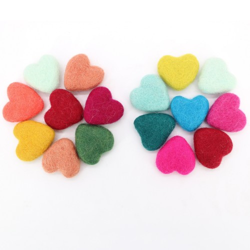 4-5cm Wool Felt Hearts | Wholesale Felt Hearts