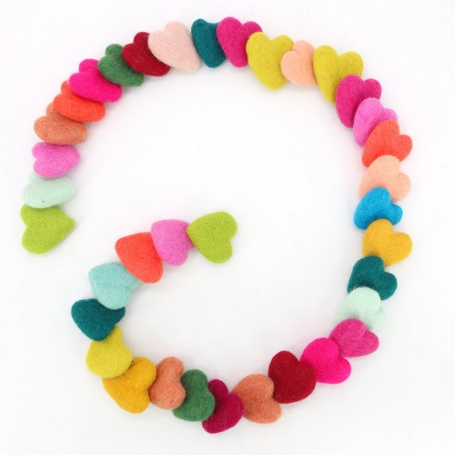 4-5cm Wool Felt Hearts | Wholesale Felt Hearts