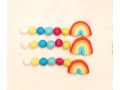 7x6cm Pastel Felt Rainbow