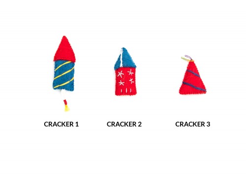 Handmade Felt Firecracker - 4th of July