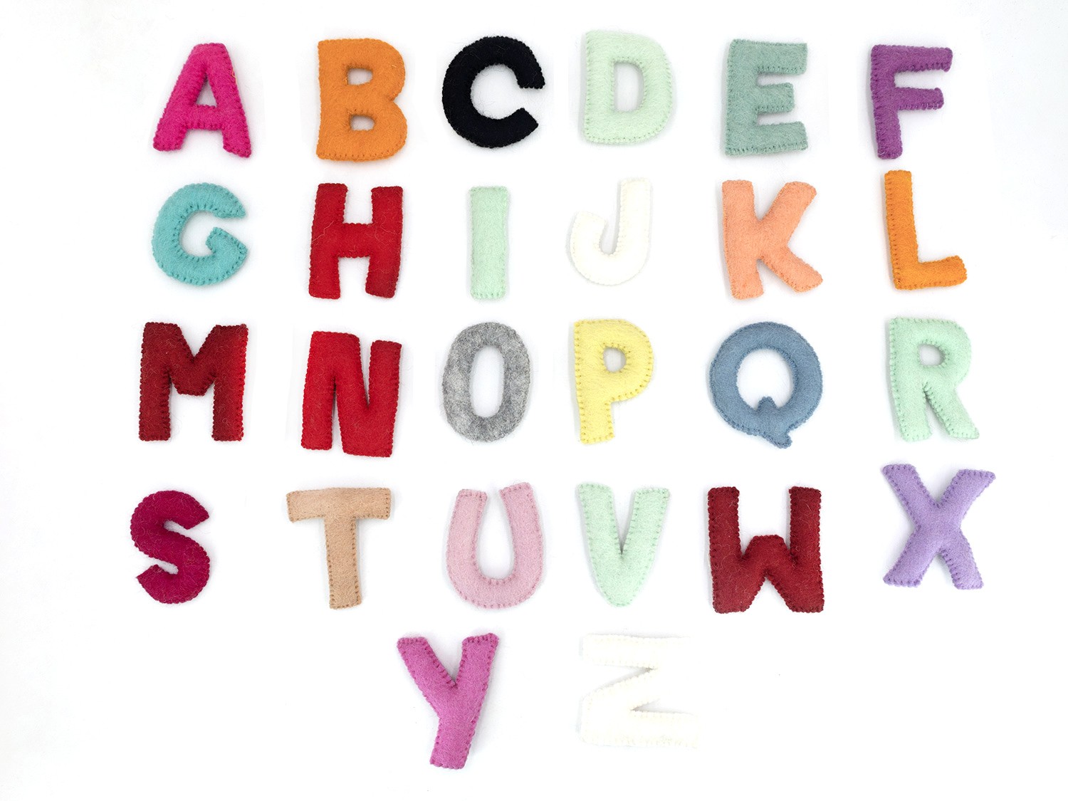 Felt Alphabet Letters Lowercase, Nursery Letters, Name Banner