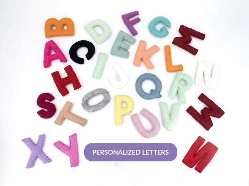 8cm|10cm Bulk Uppercase Felt Stitched Letters