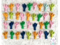 6cm Felt Cactus - Multicolor