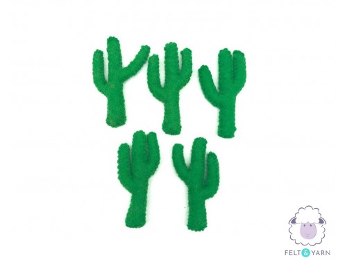 6cm Felt Cactus - Multicolor