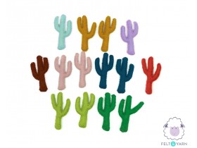 6cm Felt Cactus - Multicolor