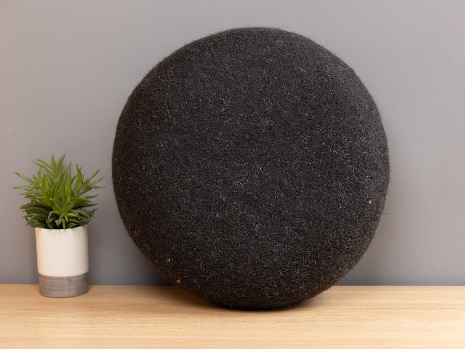 Best 70 cm Wool Felt Pouf for Home - Felt & Yarn