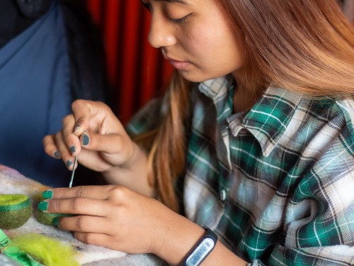 7cm Felt Avocado Set