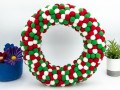 Felt Ball Christmas Wreath