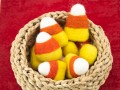 5cm Handmade Wool Felt Candy Corn