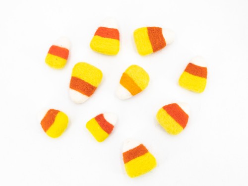5cm Handmade Wool Felt Candy Corn
