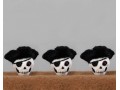 6cm Needle Felted Pirate Skull