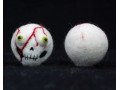 5cm Haunted Felt Skull with Nerves