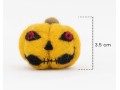 4cm Needle Felted Creepy Pumpkin