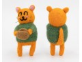 Felt Orange Cat Carrying Easter Basket