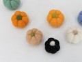 4cm Colorful Mini Felt Pumpkin