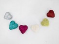 5cm Glitter Felt Heart