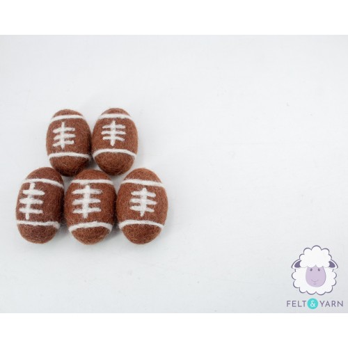 6cm Wool Felt American Football