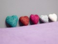 5cm Glitter Felt Heart