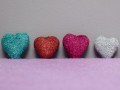5cm Glitter Felt Heart