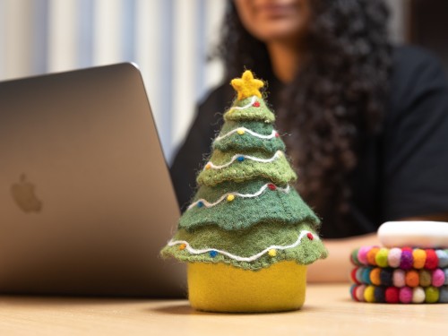 6.5x7.5cm Mini Felt Storage Basket Desk Decor