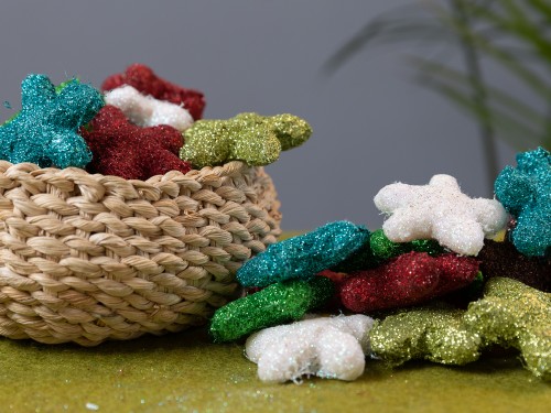 5cm Glitter Felt Star