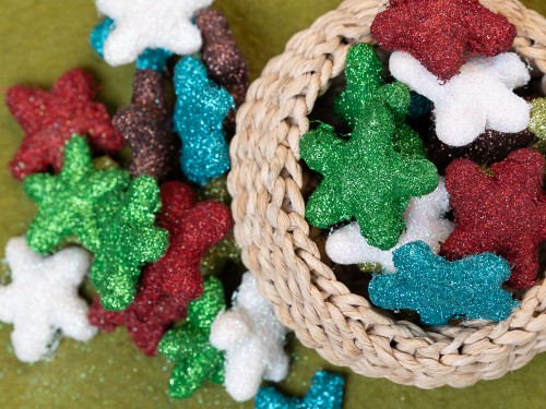 5cm Glitter Felt Star