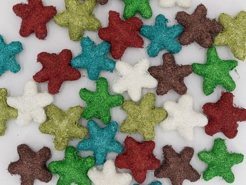 5cm Glitter Felt Star