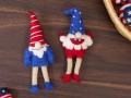 Handmade Felt Gnome - 4th of July