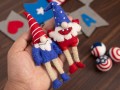 Handmade Felt Gnome - 4th of July