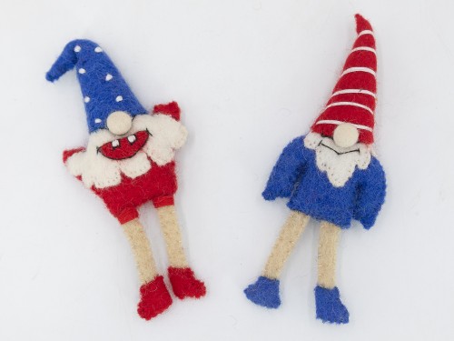 Handmade Felt Gnome - 4th of July
