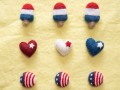 5cm Felt Popsicle - 4th of July