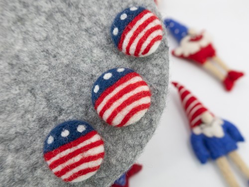 3cm Felt Badge - 4th Of July