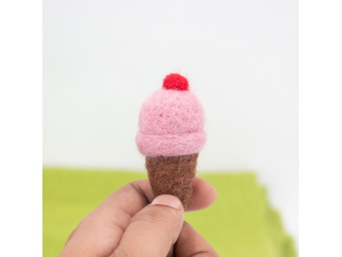 6cm Mini Felt Ice-cream