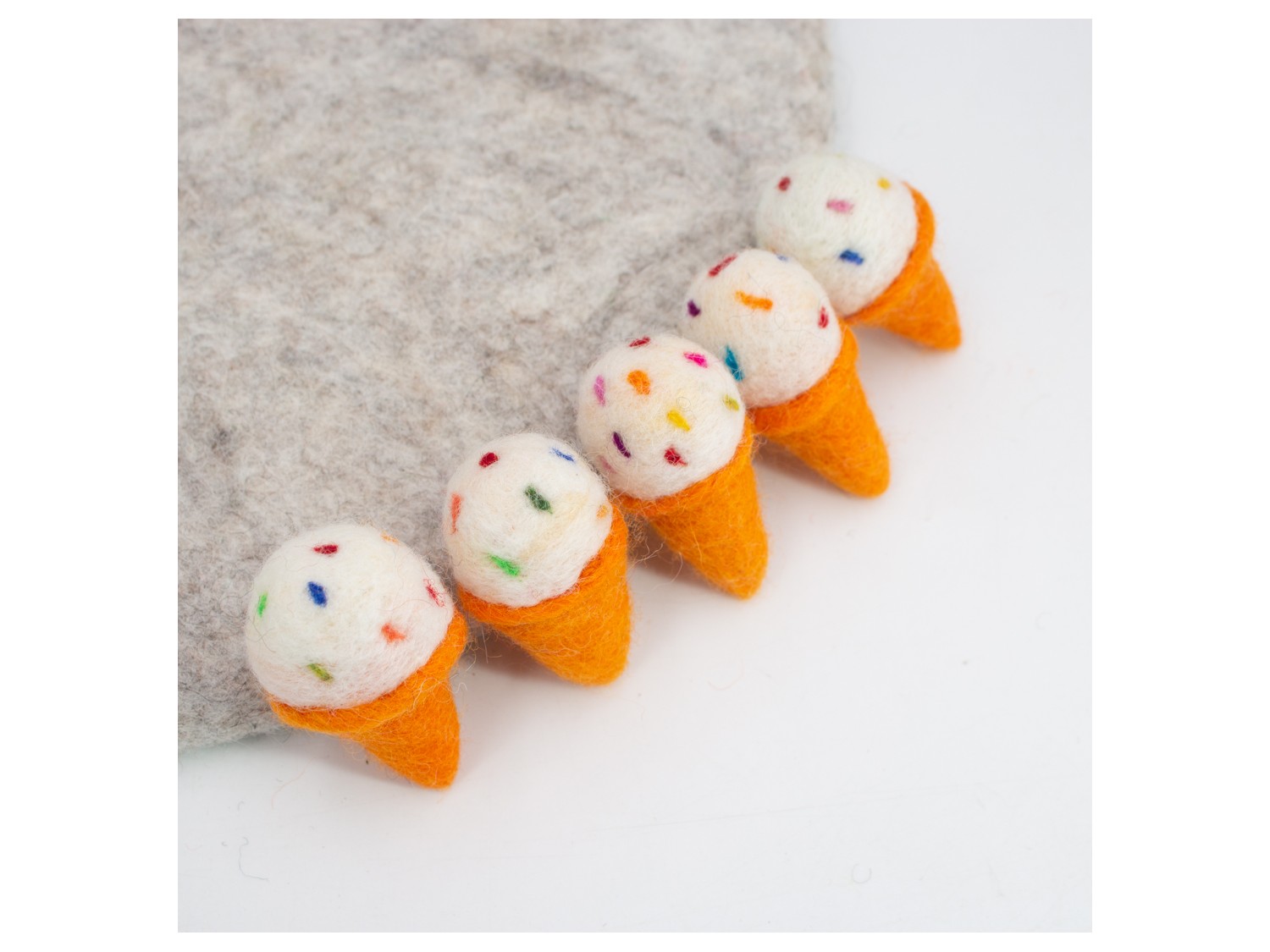 Wholesale Wool Felt Ice Cream Crafts Supplies 