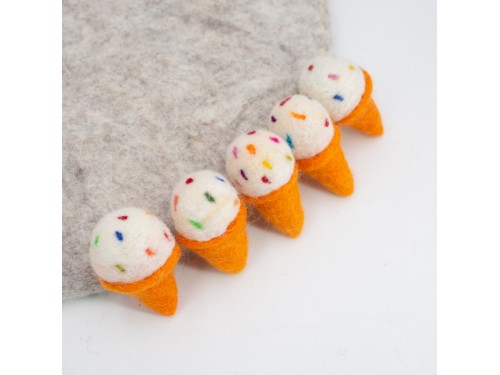 6cm Mini Felt Ice-cream