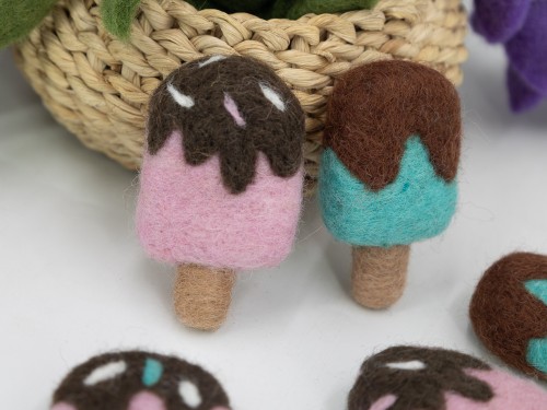 7cm Chocolate Felt Popsicle