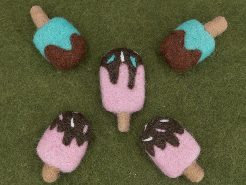 7cm Chocolate Felt Popsicle
