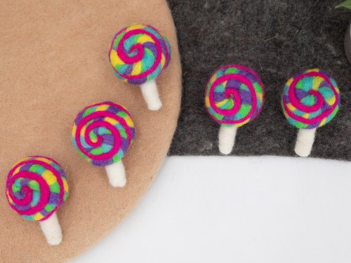 8cm Felt Lollipop