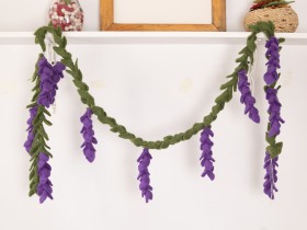 75cm Felt Lavender Christmas Garland