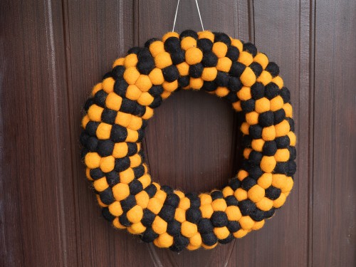 Wool Felt Halloween Themed Wreath