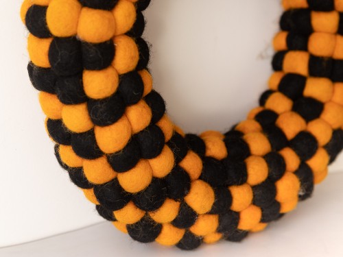 Wool Felt Halloween Themed Wreath