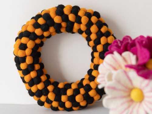 Wool Felt Halloween Themed Wreath