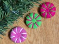 4cm Felt Peppermint Candy