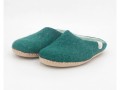 Cyan Felt Slippers