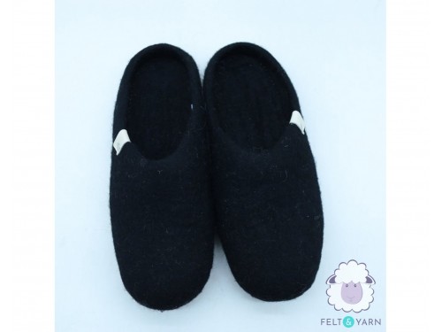 Graphite Felt Slippers