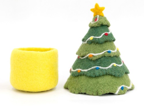 Felt Christmas Tree with Storage Basket