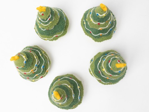 6.5x7.5cm Mini Felt Storage Basket Desk Decor